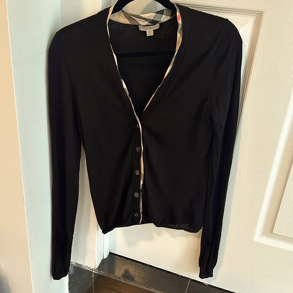 Women’s M Burberry Brit Merino Wool Cardigan